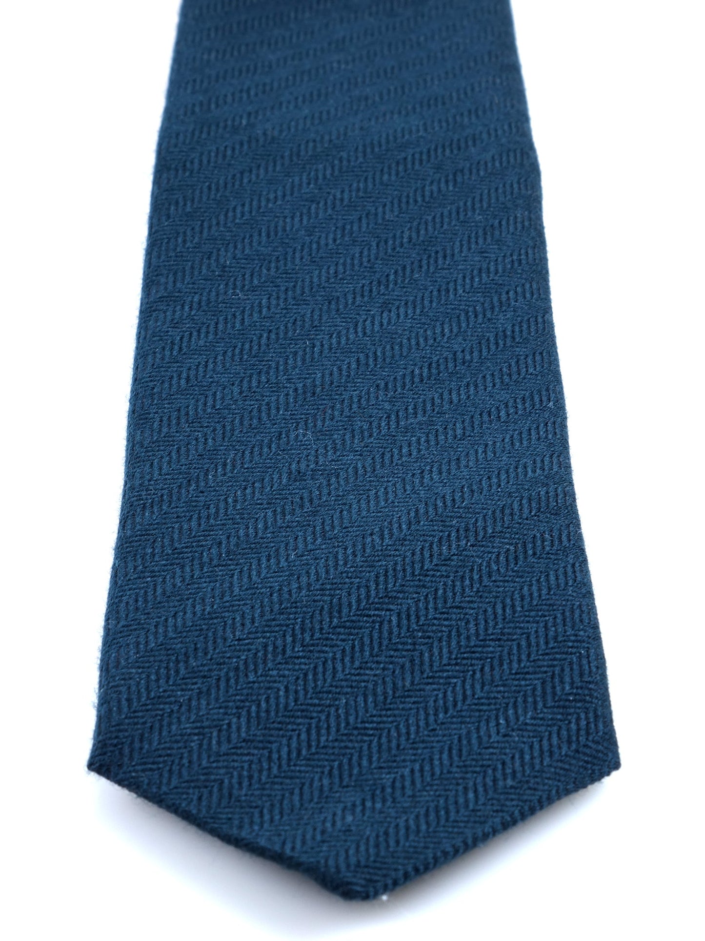 Cravatta verde foresta 3 Pieghe KIKKY in lana/seta