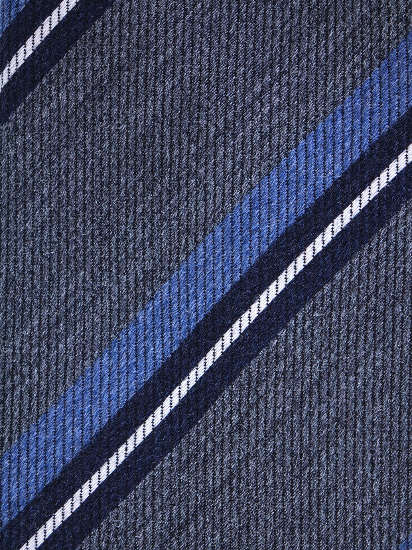Gray 3 Fold Wool/Silk Tie ABIGAIL