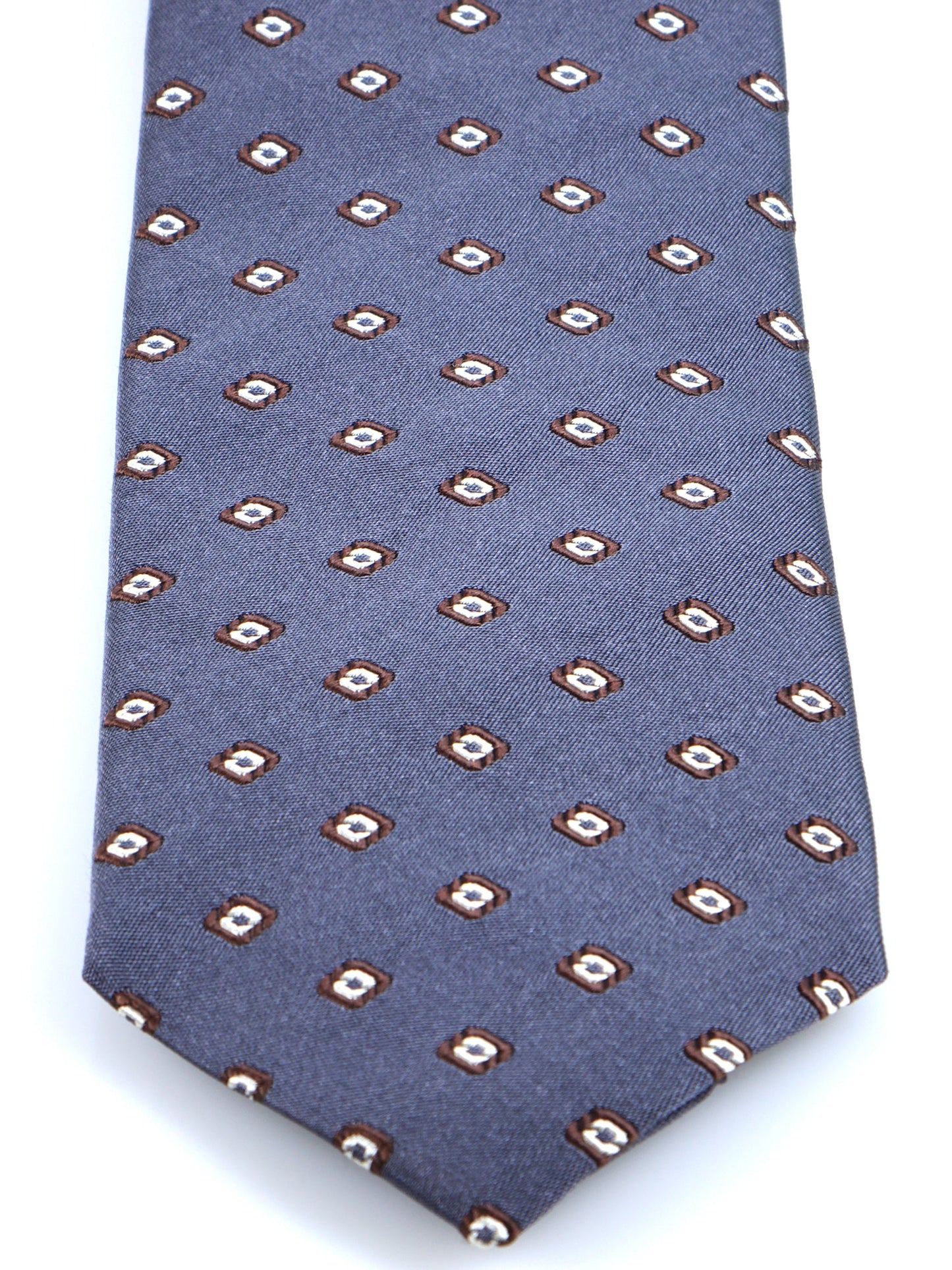 3 Fold Grey Silk/Cotton Tie GINGER