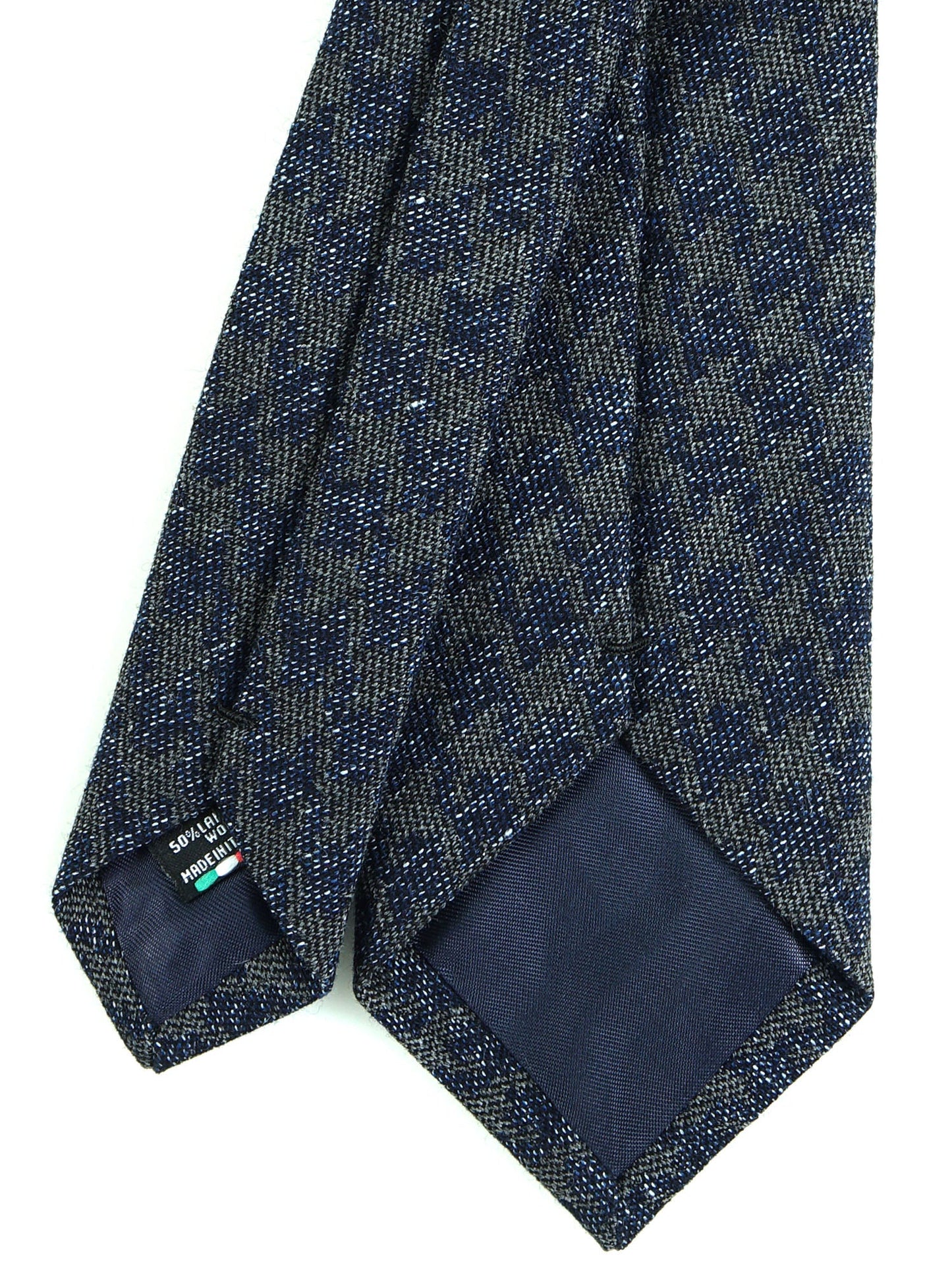 3 Fold Gray Silk/Wool Tie ASSISI