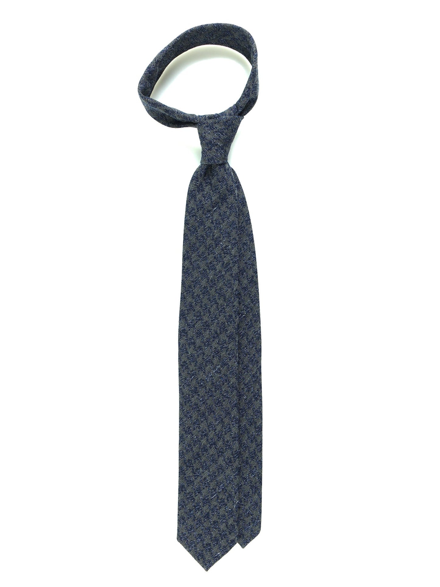 3 Fold Gray Silk/Wool Tie ASSISI