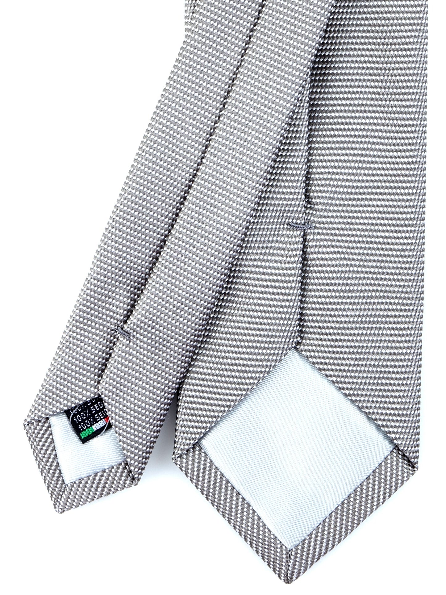 Gray 3 Fold Silk Jacquard Tie WILLIAM