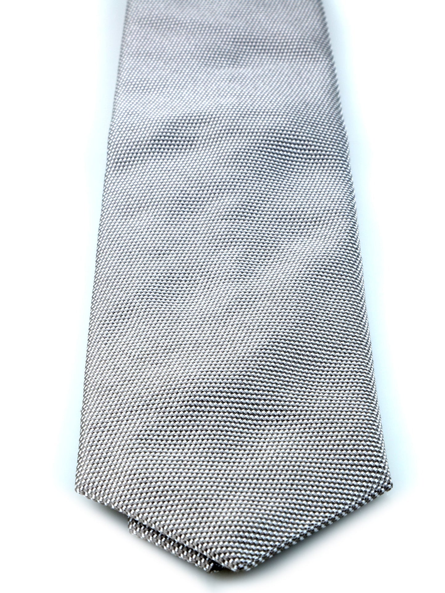 Gray 3 Fold Silk Jacquard Tie WILLIAM