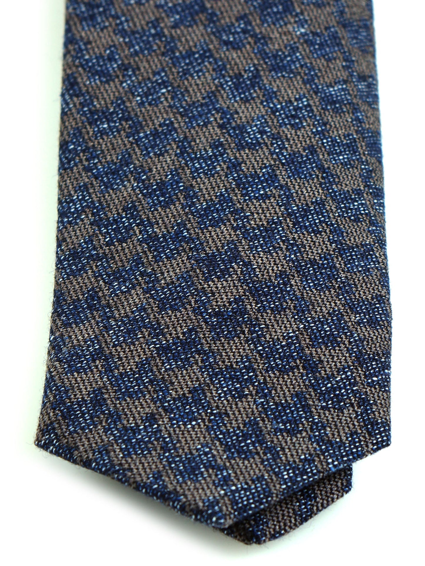 Light Brown 3 Fold Silk/Wool Tie ASSISI