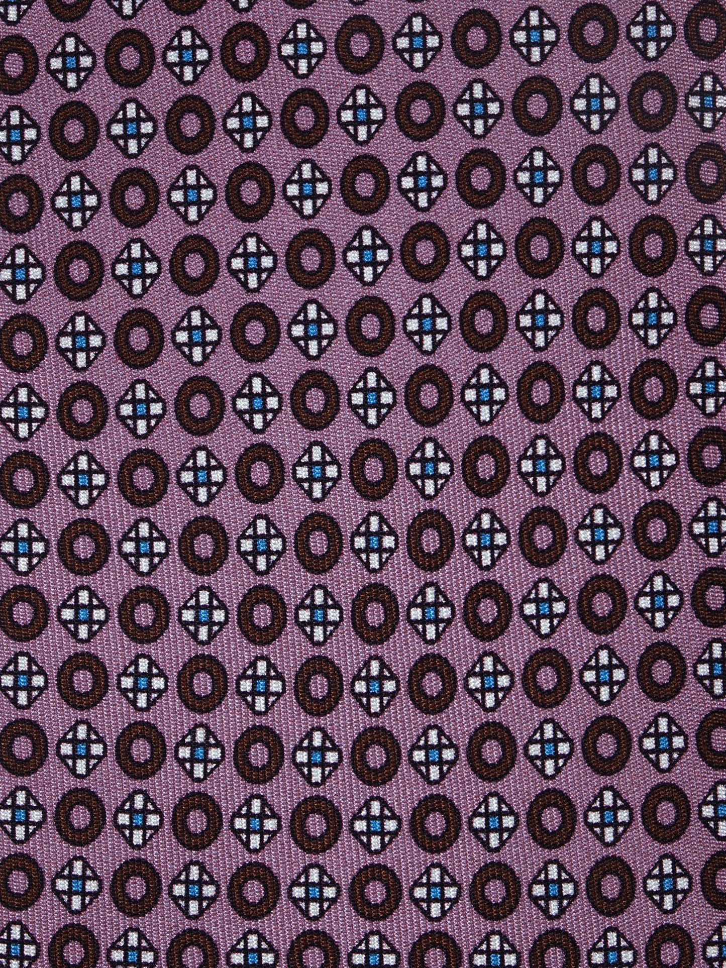 Pink Tie 3 Folds BEATRYCE in Printed Silk