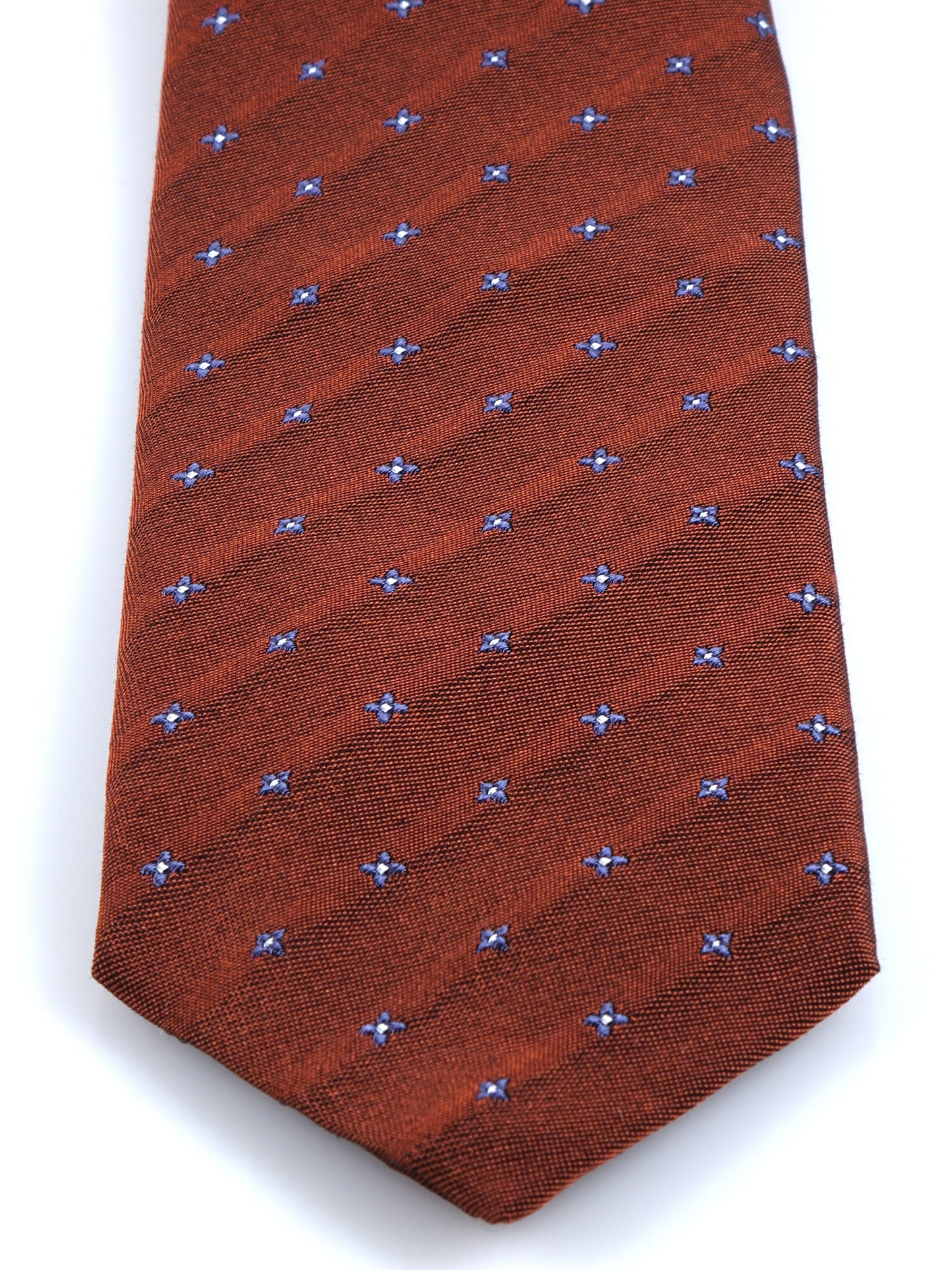 Rust 3 Fold Silk/Cotton Tie MARTIN