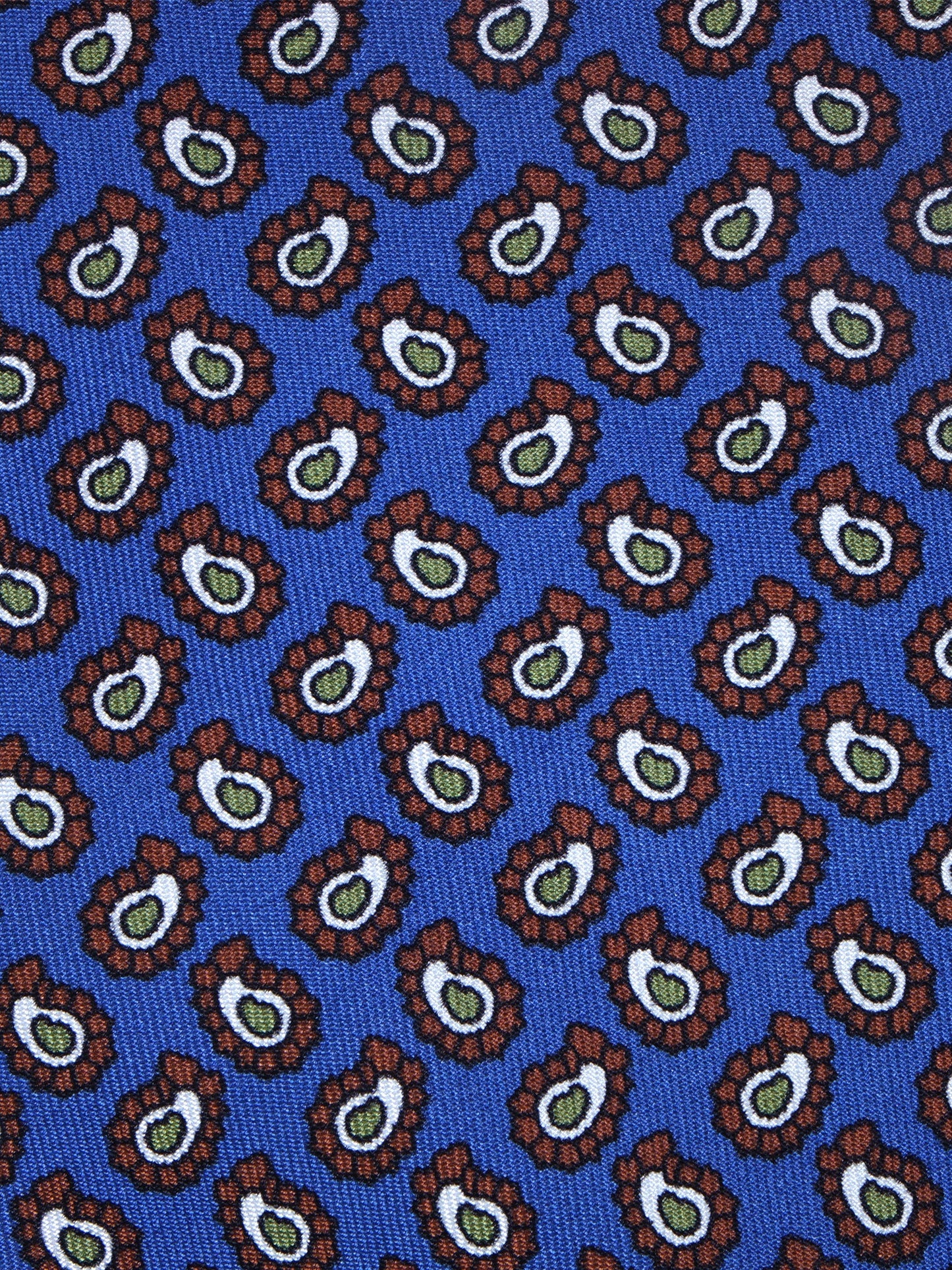 Light Blue 3 Folds BARDOT Printed Silk Tie