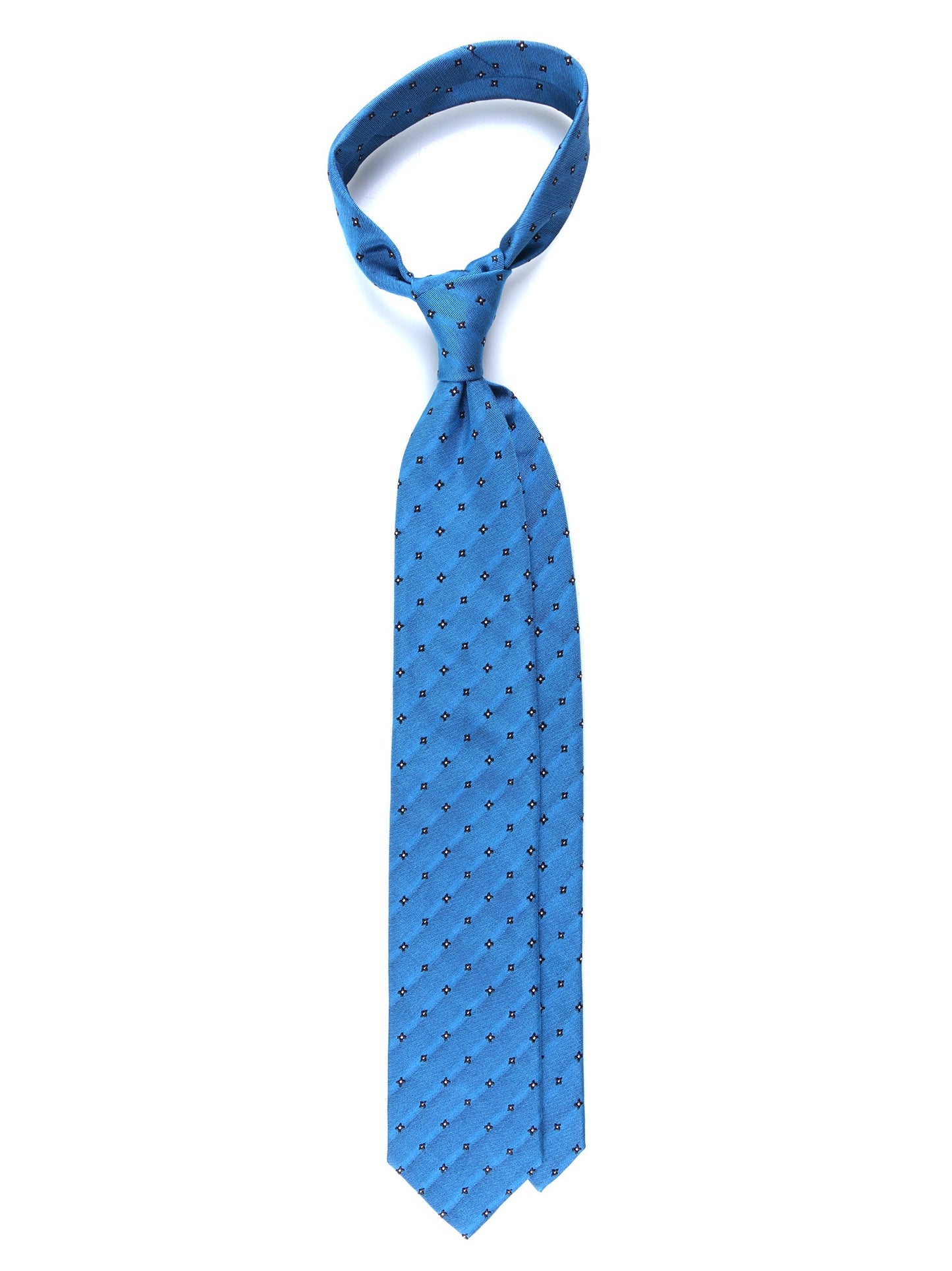 Turquoise 3 folds Silk/Cotton Tie MARTIN