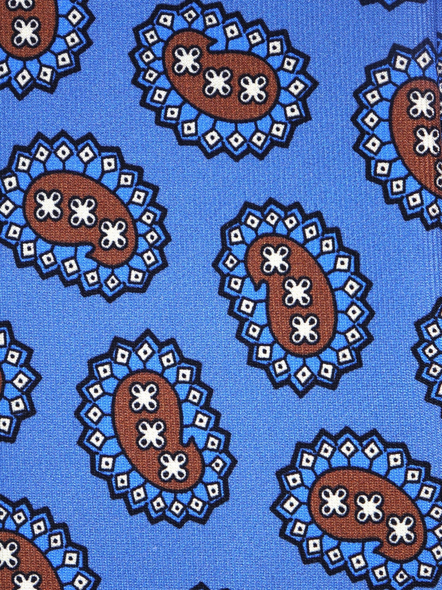 Blue Avion 3 Folds HERITAGE Silk Tie