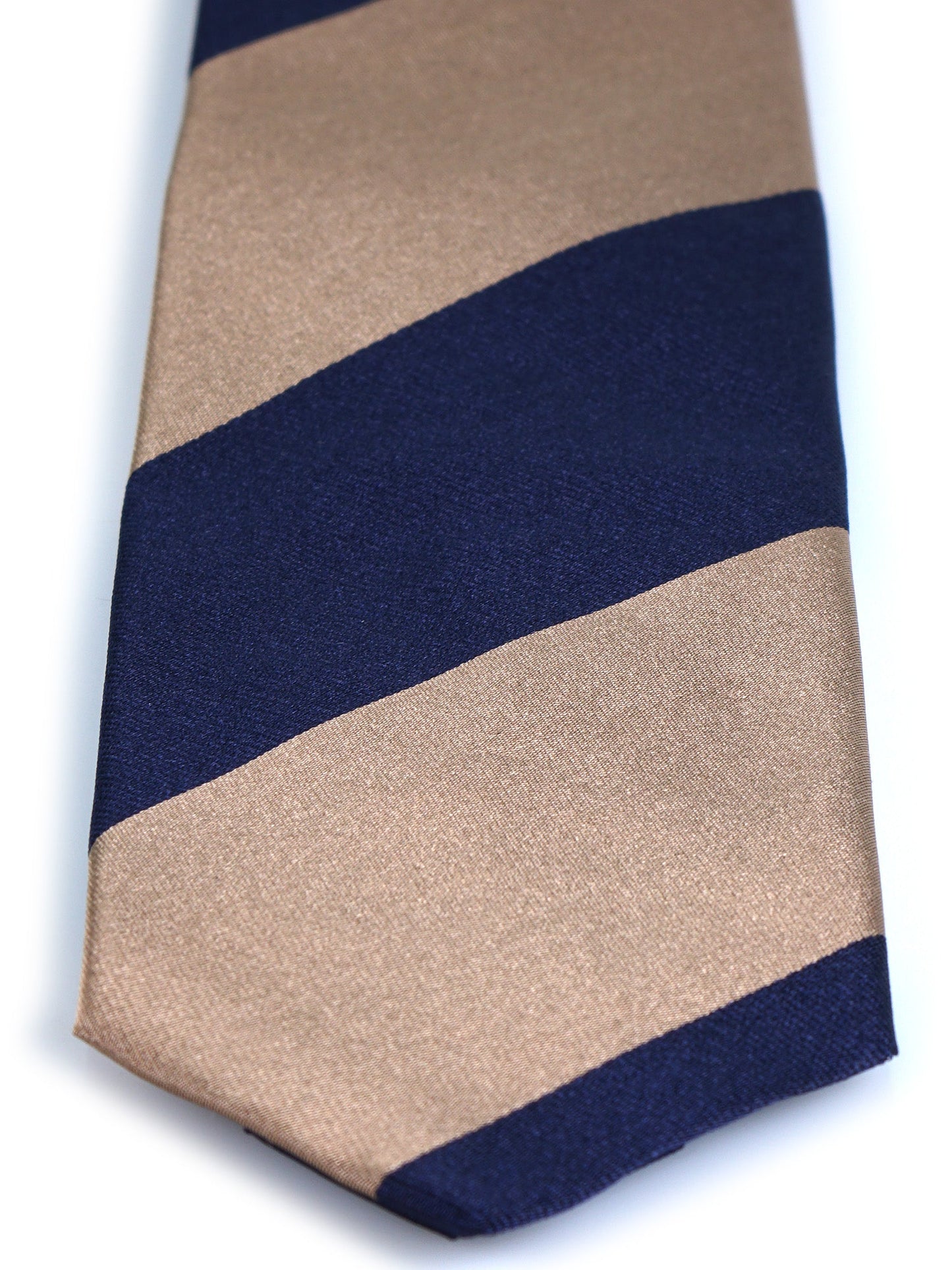 3 Fold beige silk Woven tie PAOLA