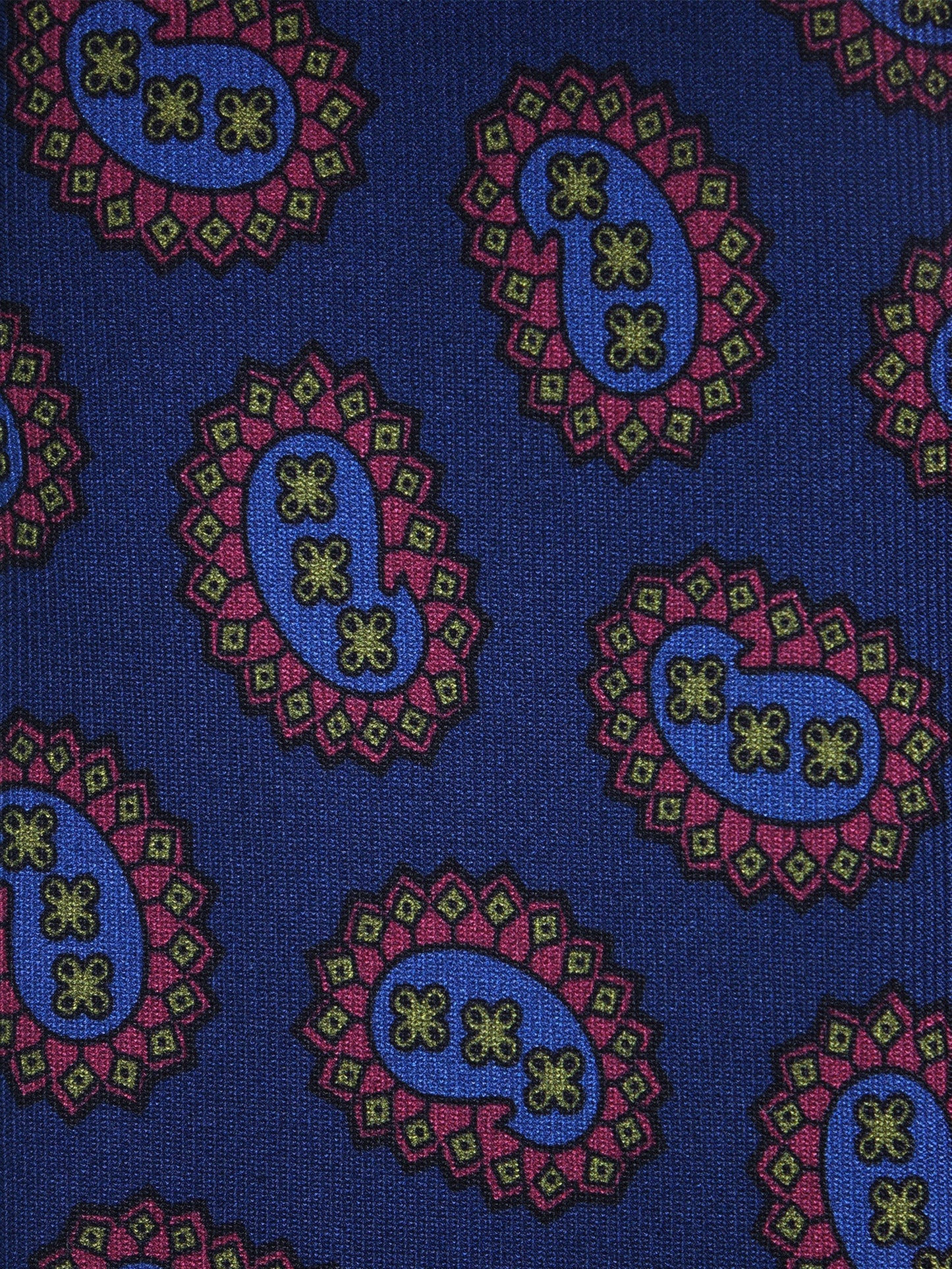 Blue/Avion 3 Folds HERITAGE Silk Printed Tie