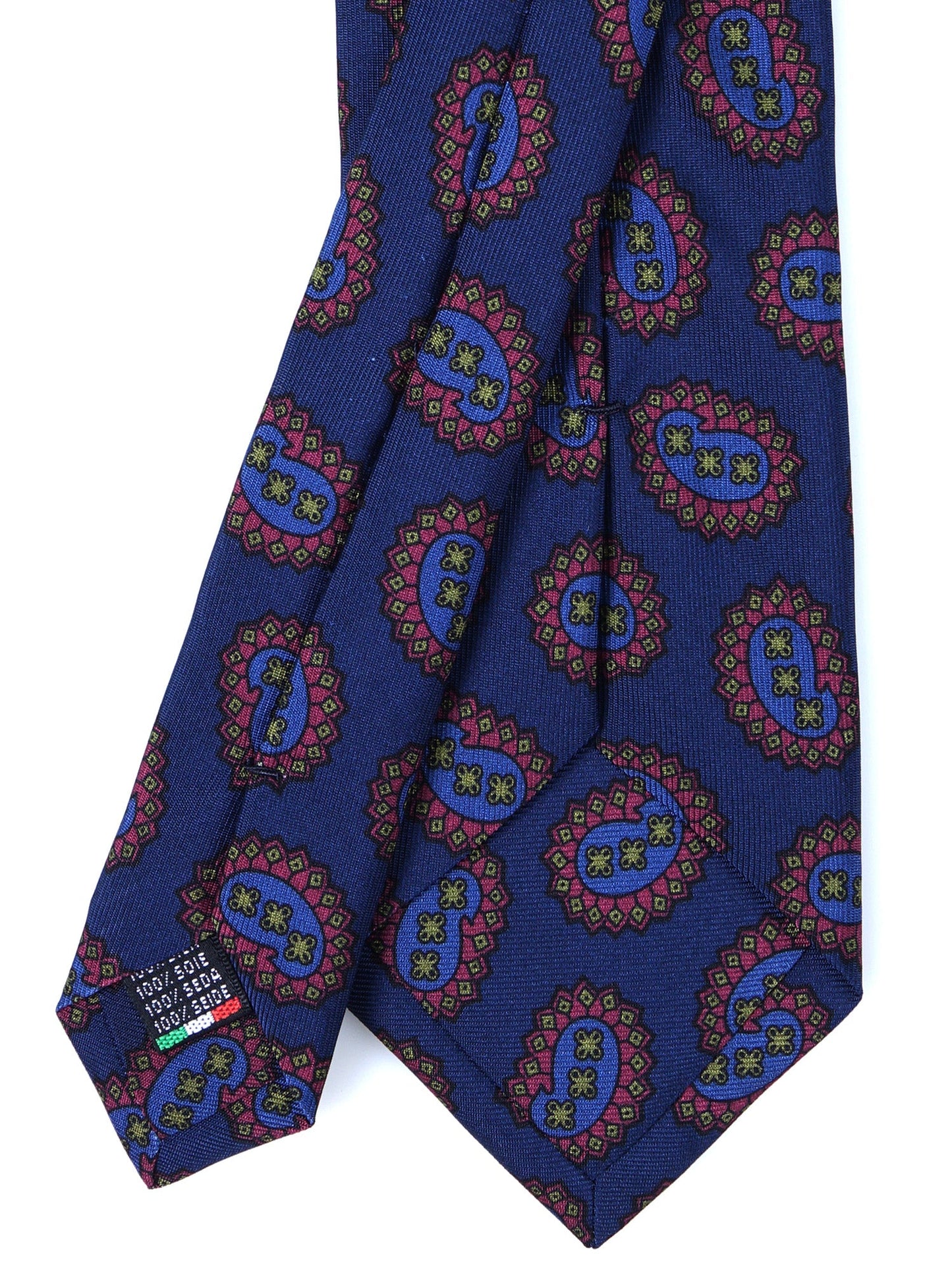 Blue/Avion 3 Folds HERITAGE Silk Printed Tie
