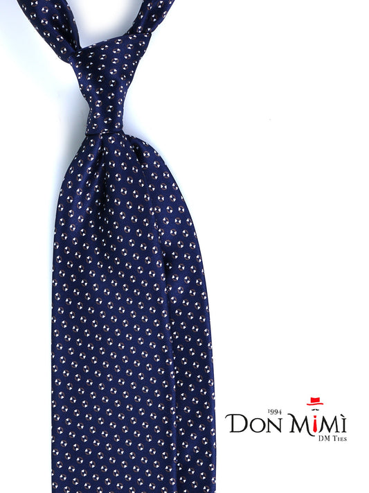 Blue/Grey 3 Fold SHILLA Satin Printed Tie