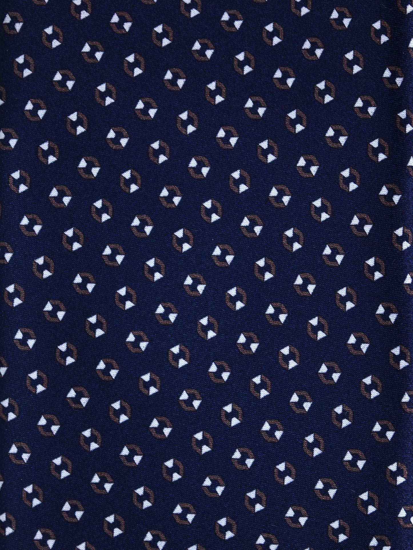 Blue/Grey 3 Fold SHILLA Satin Printed Tie