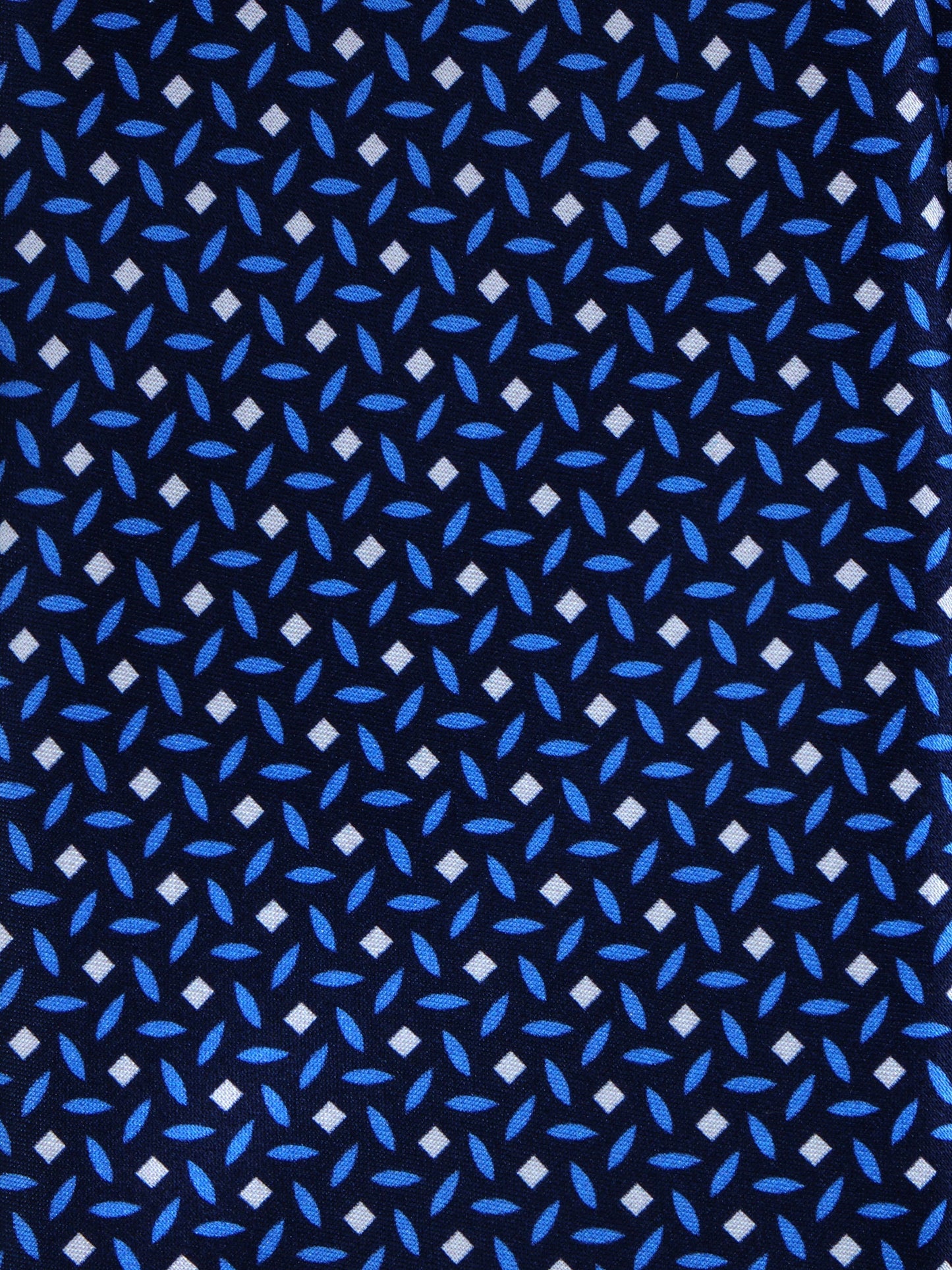 Blue/Celestial Tie 3 Folds DEBHORA in Printed Satin Silk