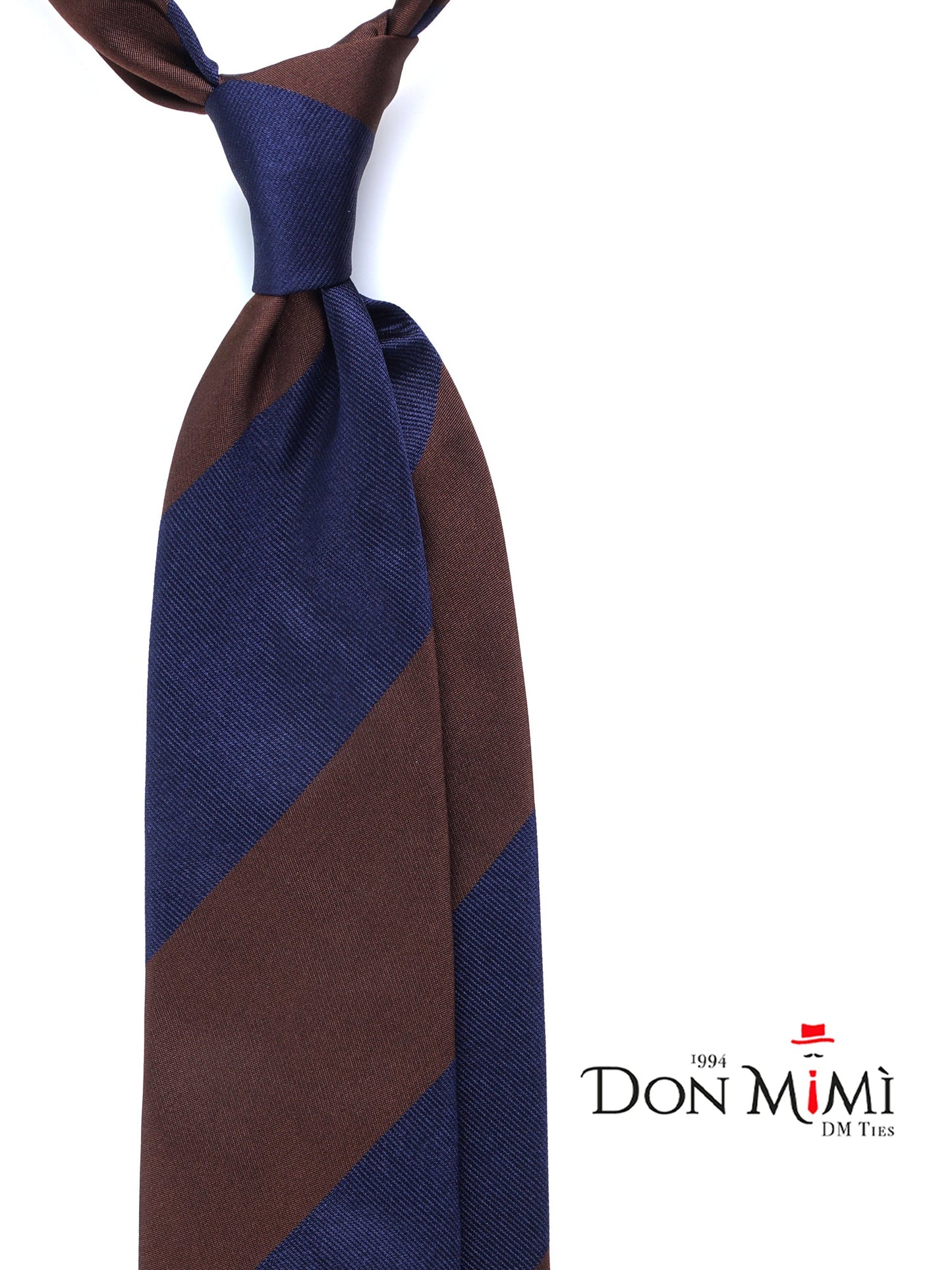 Brown 3 Fold Silk Tie PAOLA