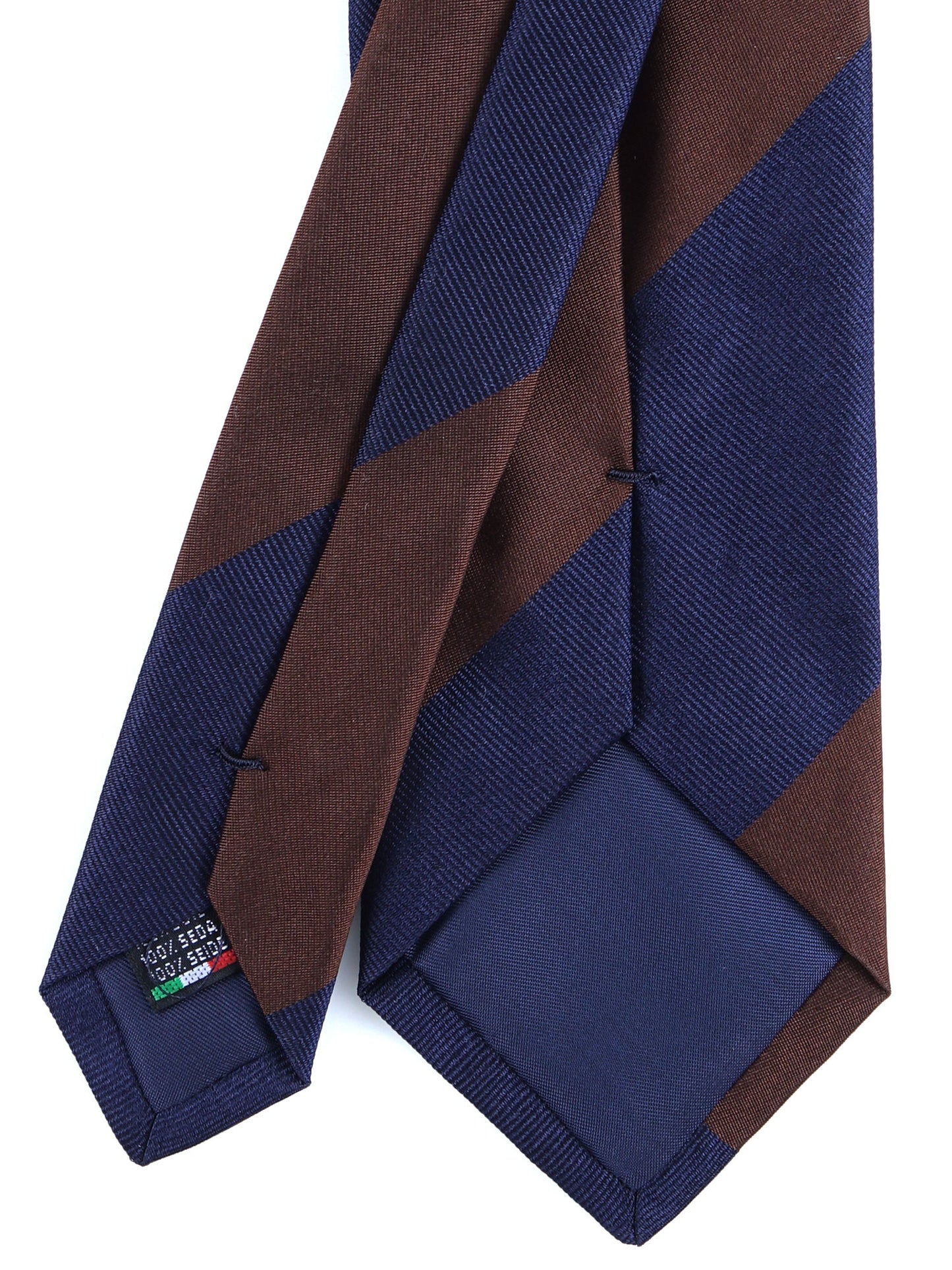 Brown 3 Fold Silk Tie PAOLA