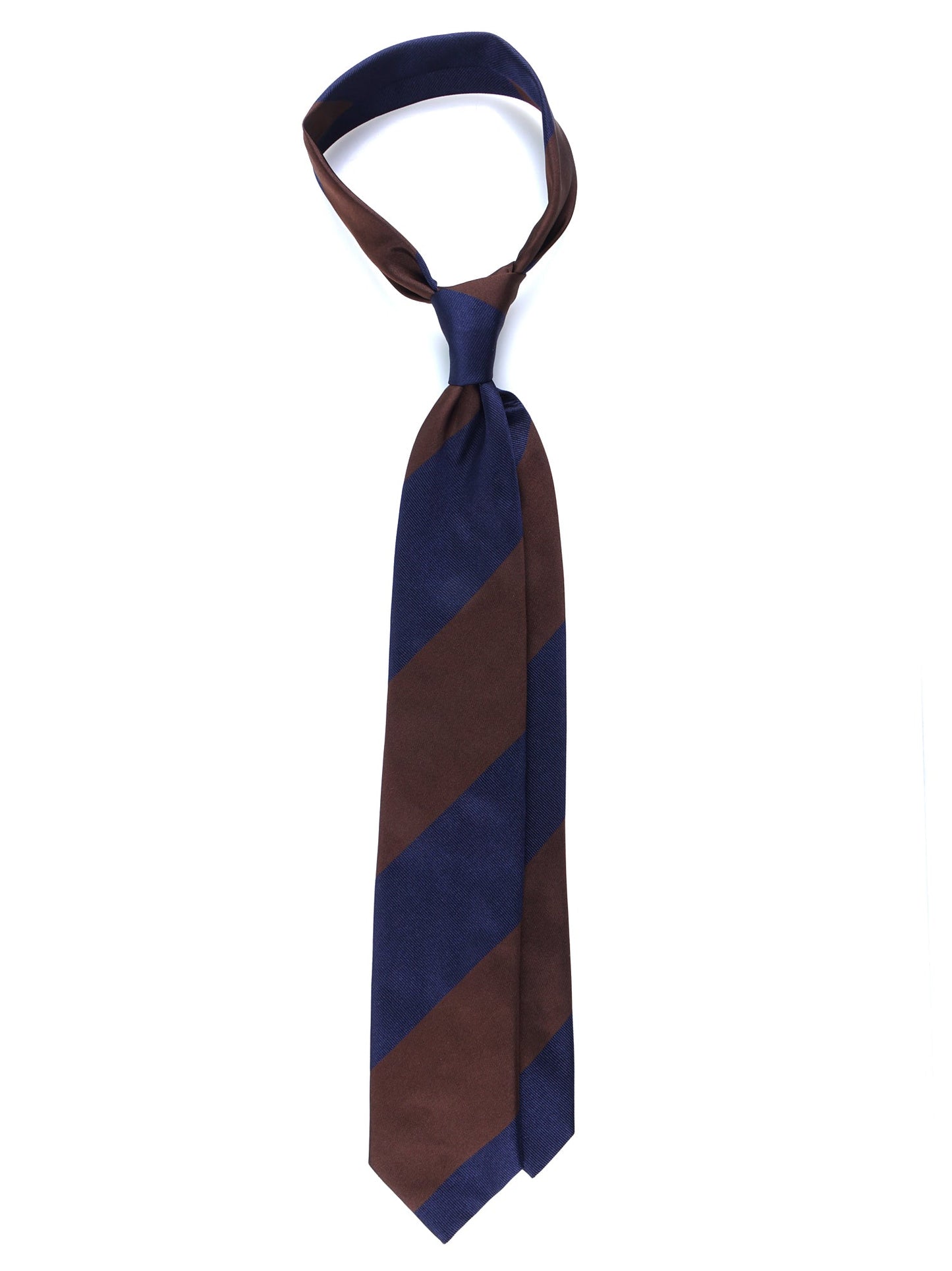 Brown 3 Fold Silk Tie PAOLA