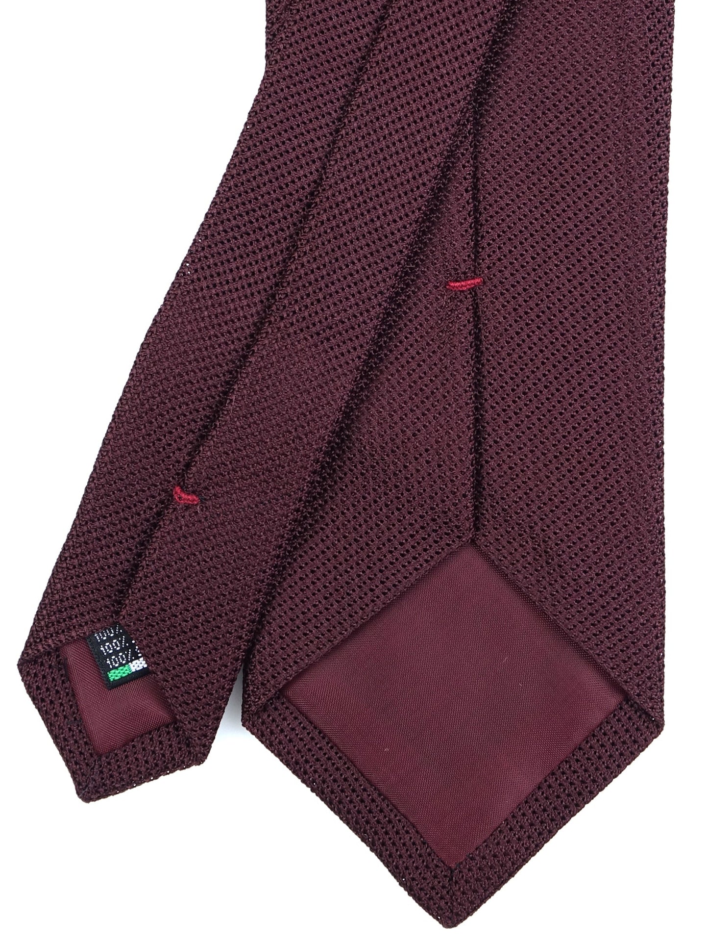 Bordeaux 3 fold grenadine silk tie with English style ONICE