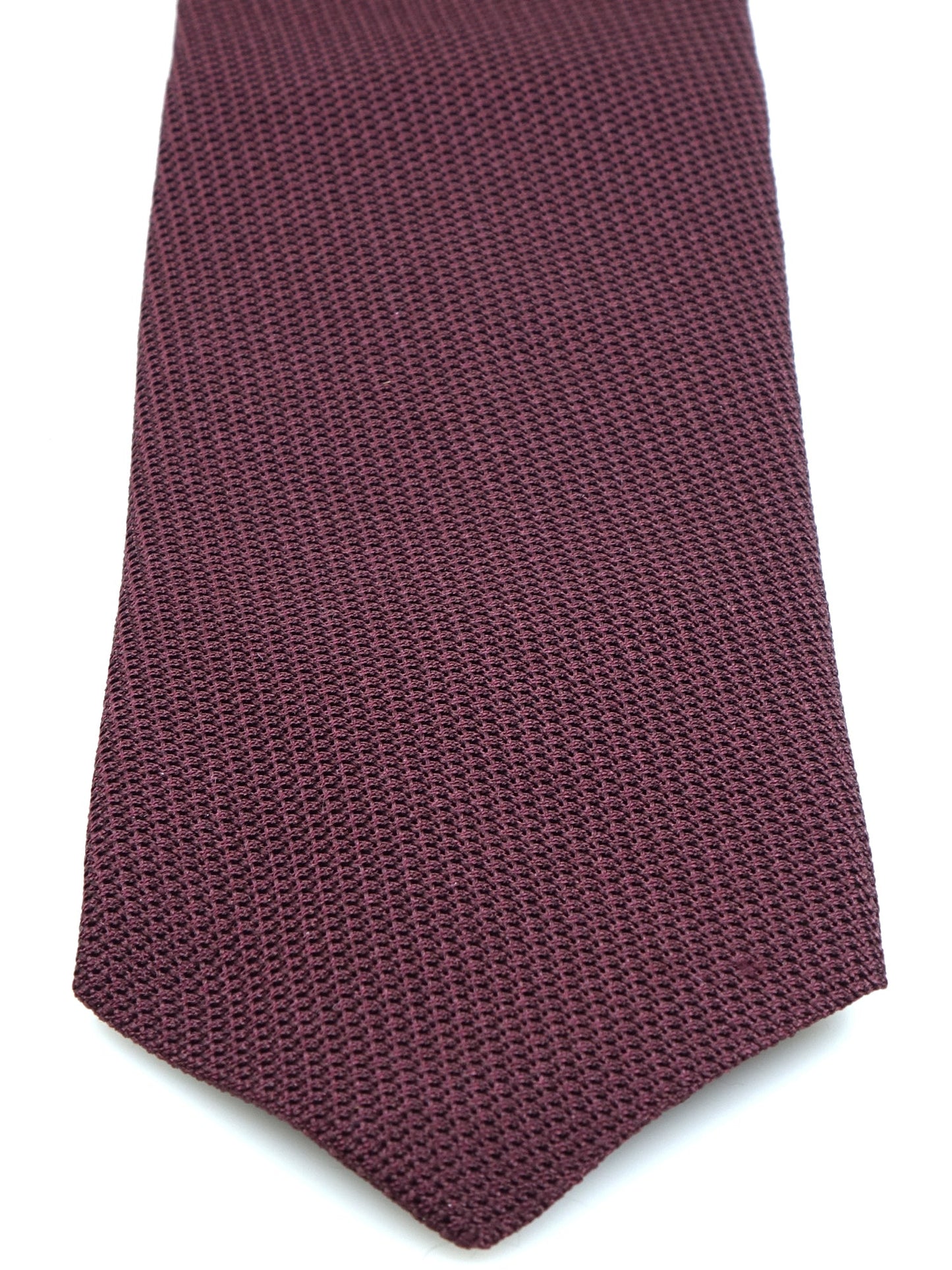 Bordeaux 3 fold grenadine silk tie with English style ONICE