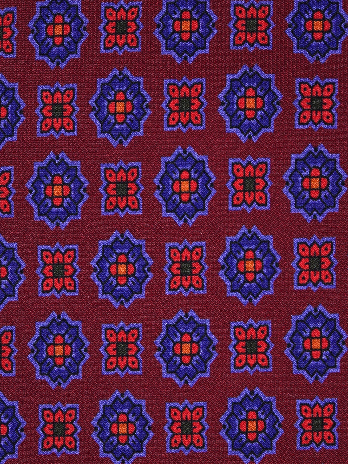 Bordeaux 3 Fold Silk Tie ESTELA