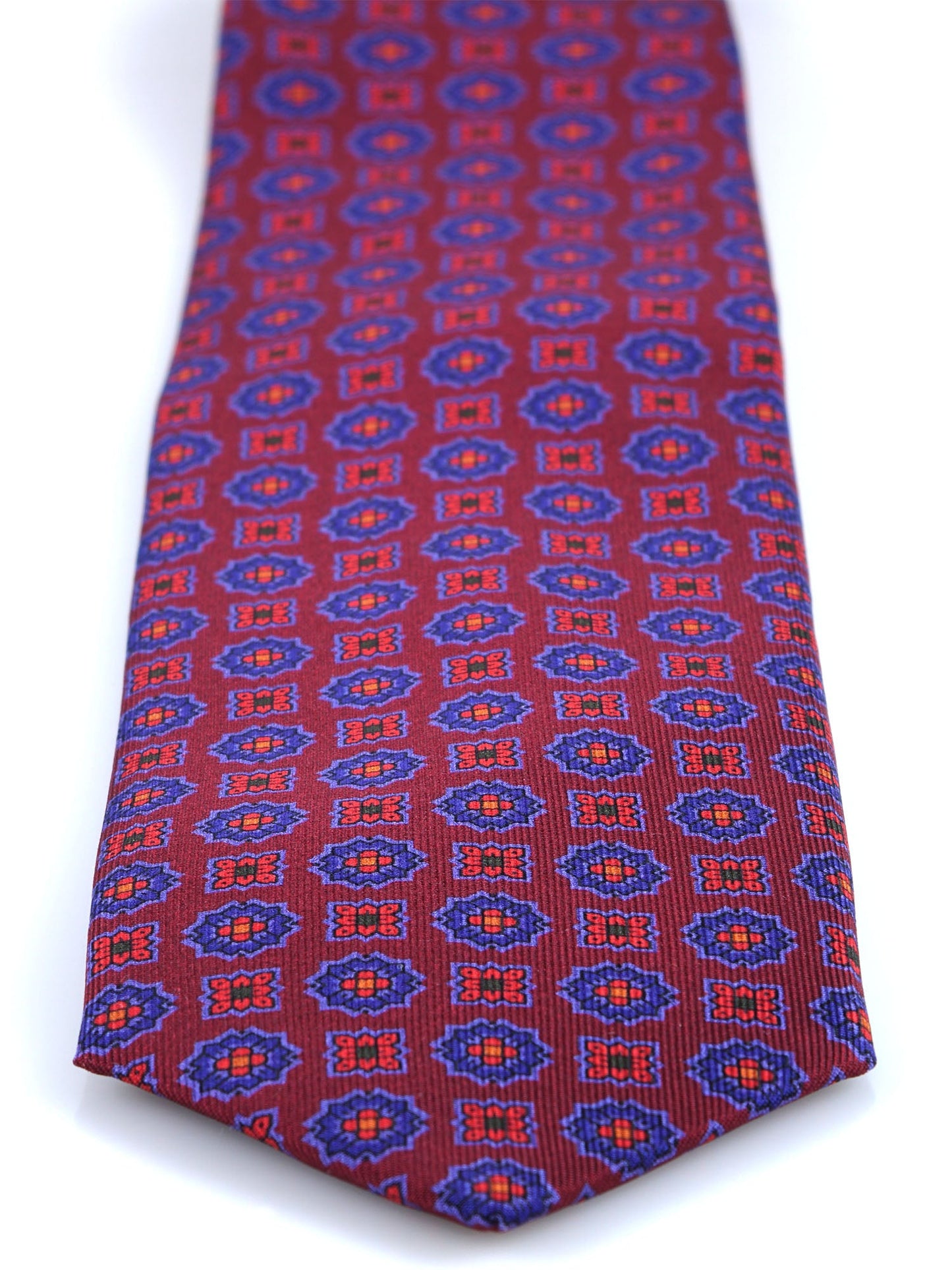 Bordeaux 3 Fold Silk Tie ESTELA