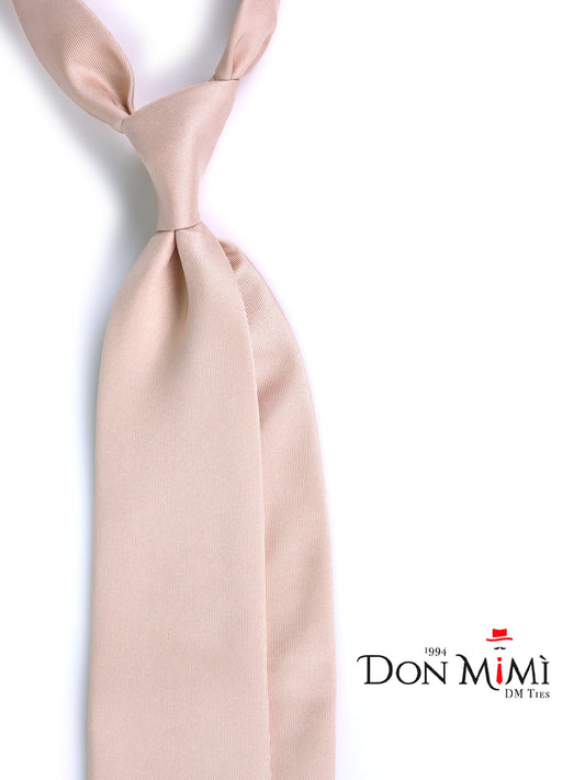 DACCA 3 Fold Tie in Luxury Printed Silk Nude