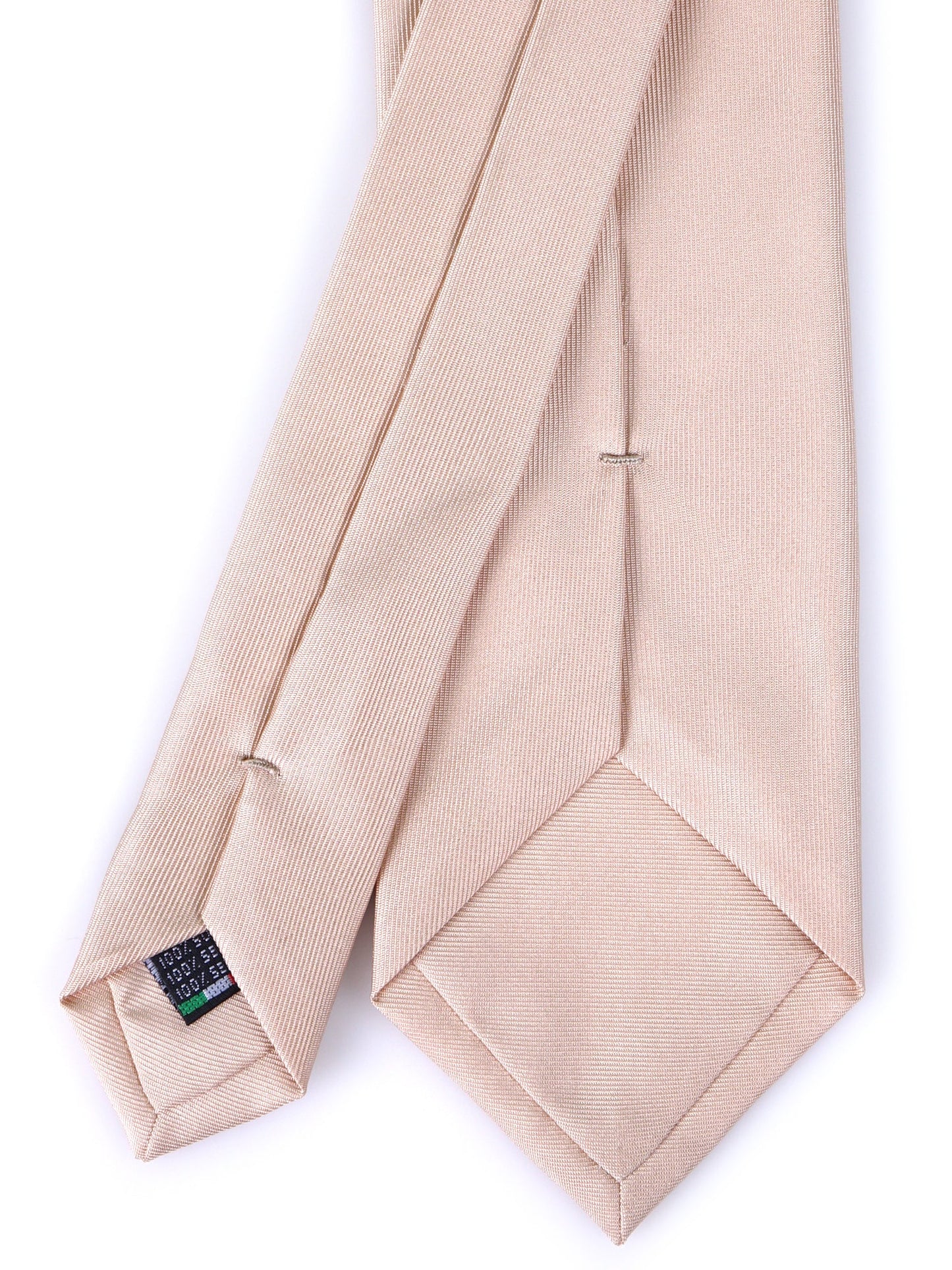DACCA 3 Fold Tie in Luxury Printed Silk Nude
