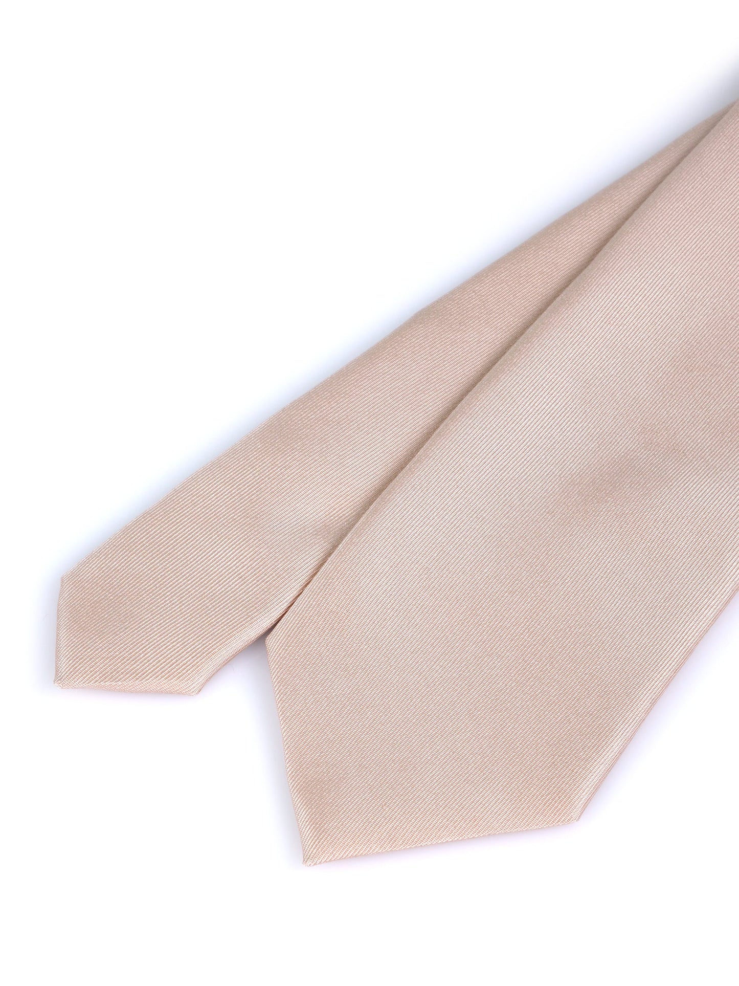 DACCA 3 Fold Tie in Luxury Printed Silk Nude