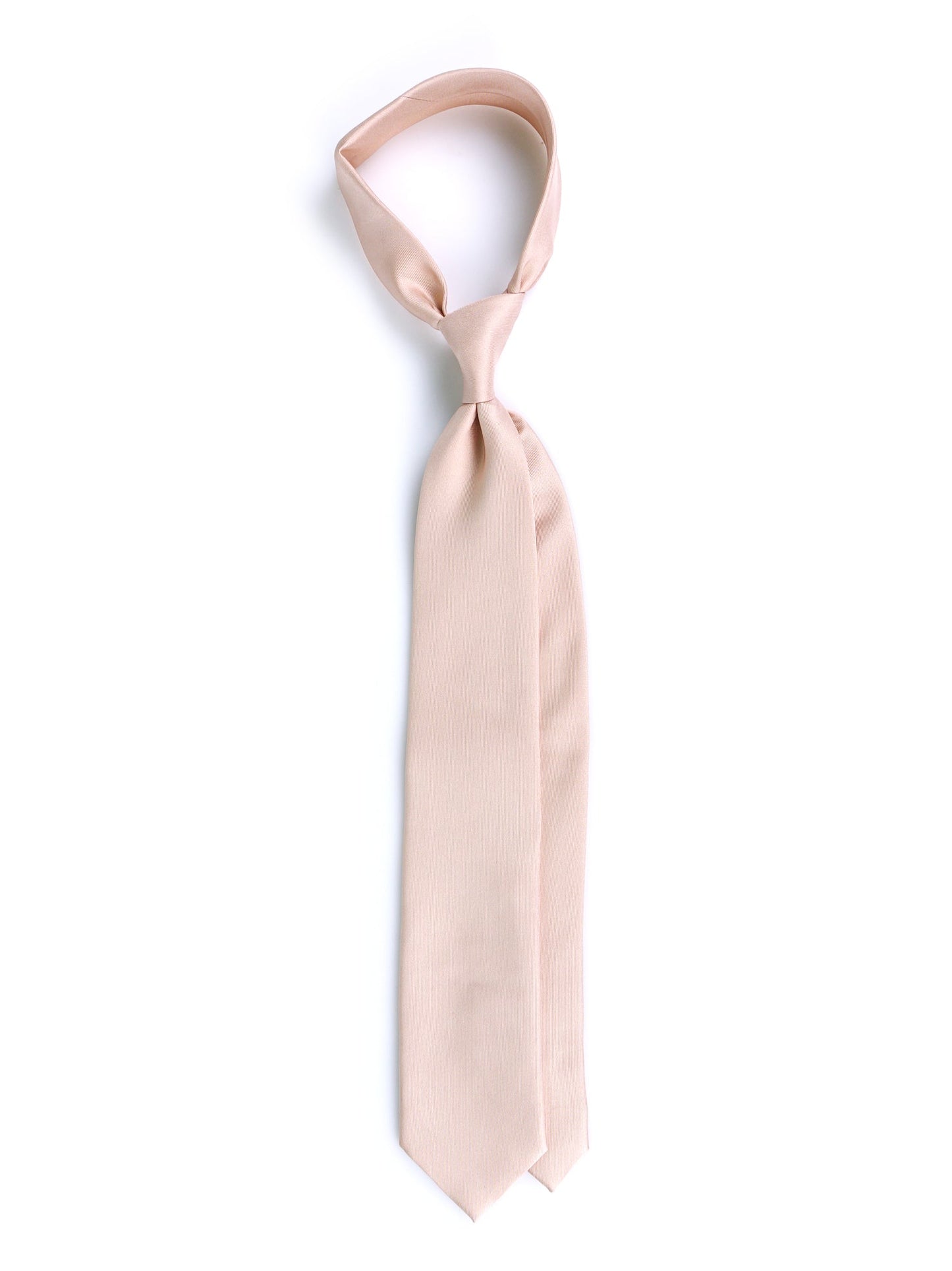 DACCA 3 Fold Tie in Luxury Printed Silk Nude