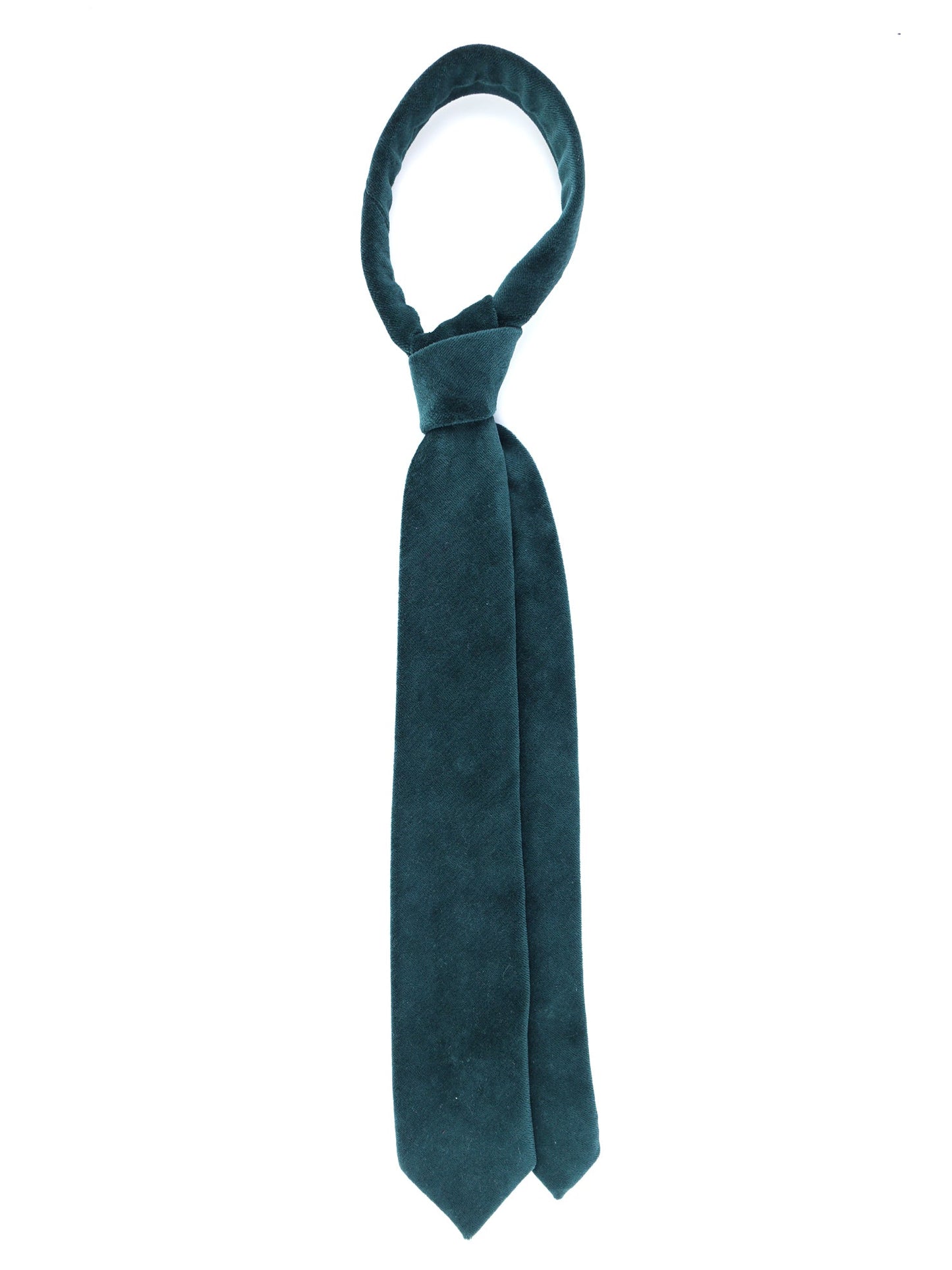 3 Fold Green Velvet Tie SANSET