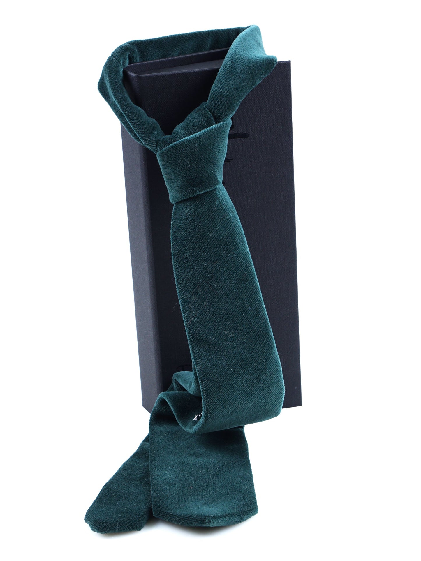 3 Fold Green Velvet Tie SANSET