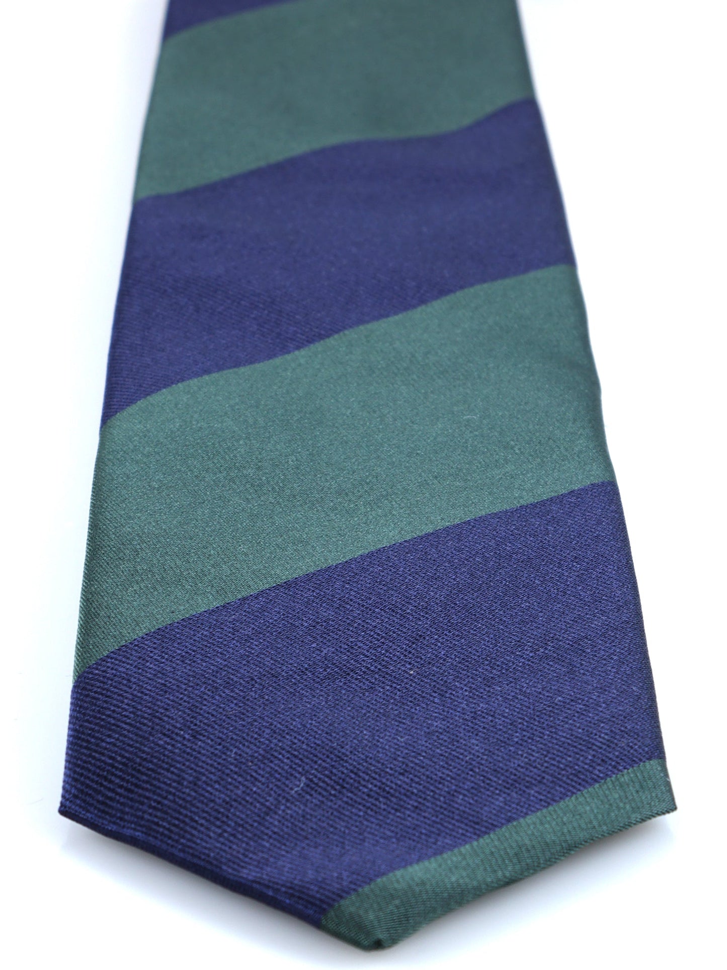 3 Fold Green Silk Tie PAOLA