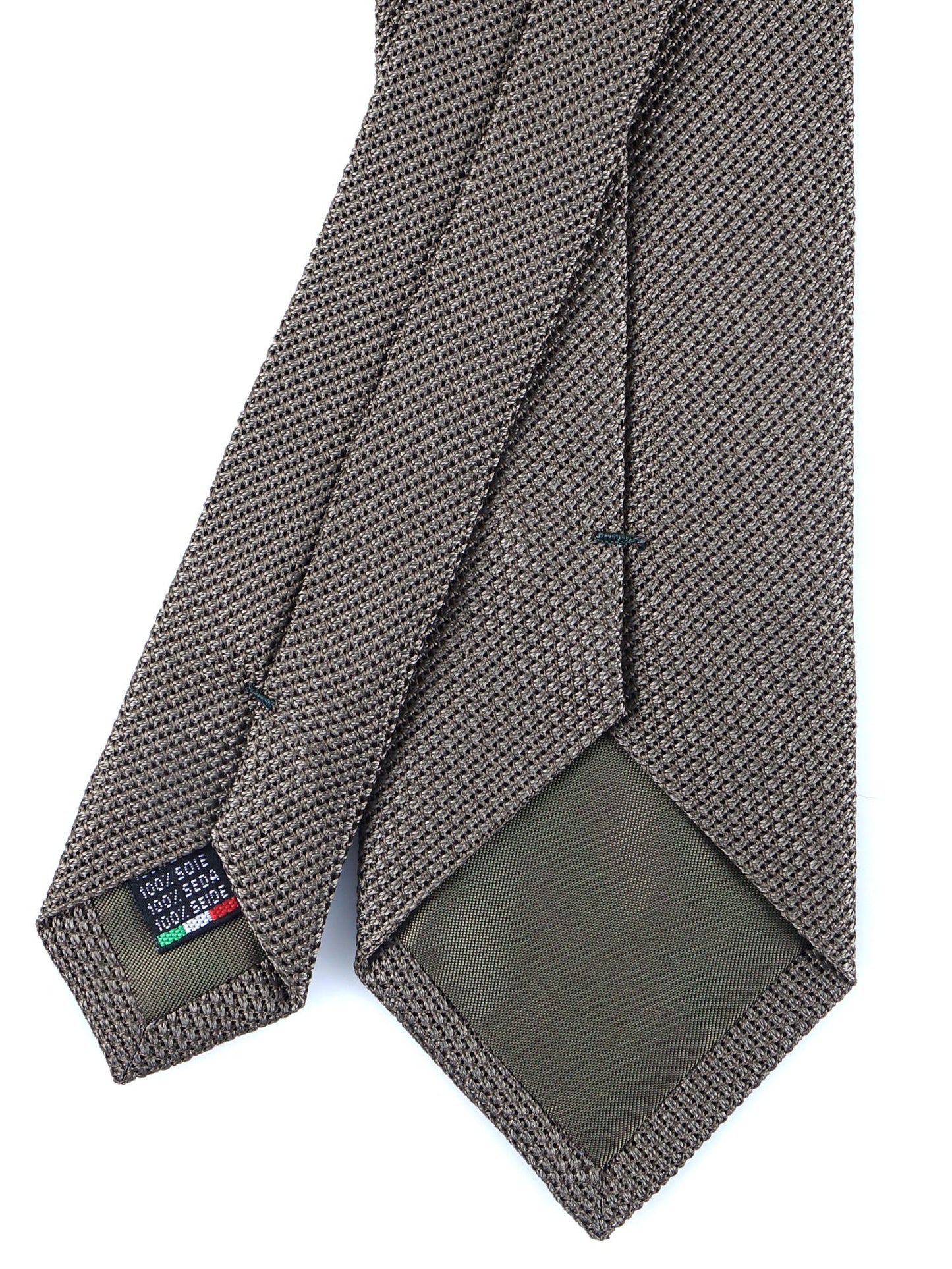 3 Fold Tie ONICE grenadine silk Grey