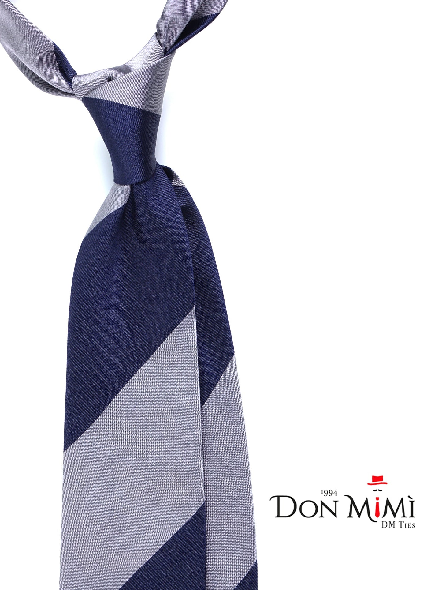 Gray Silk Woven 3 Folds Tie PAOLA