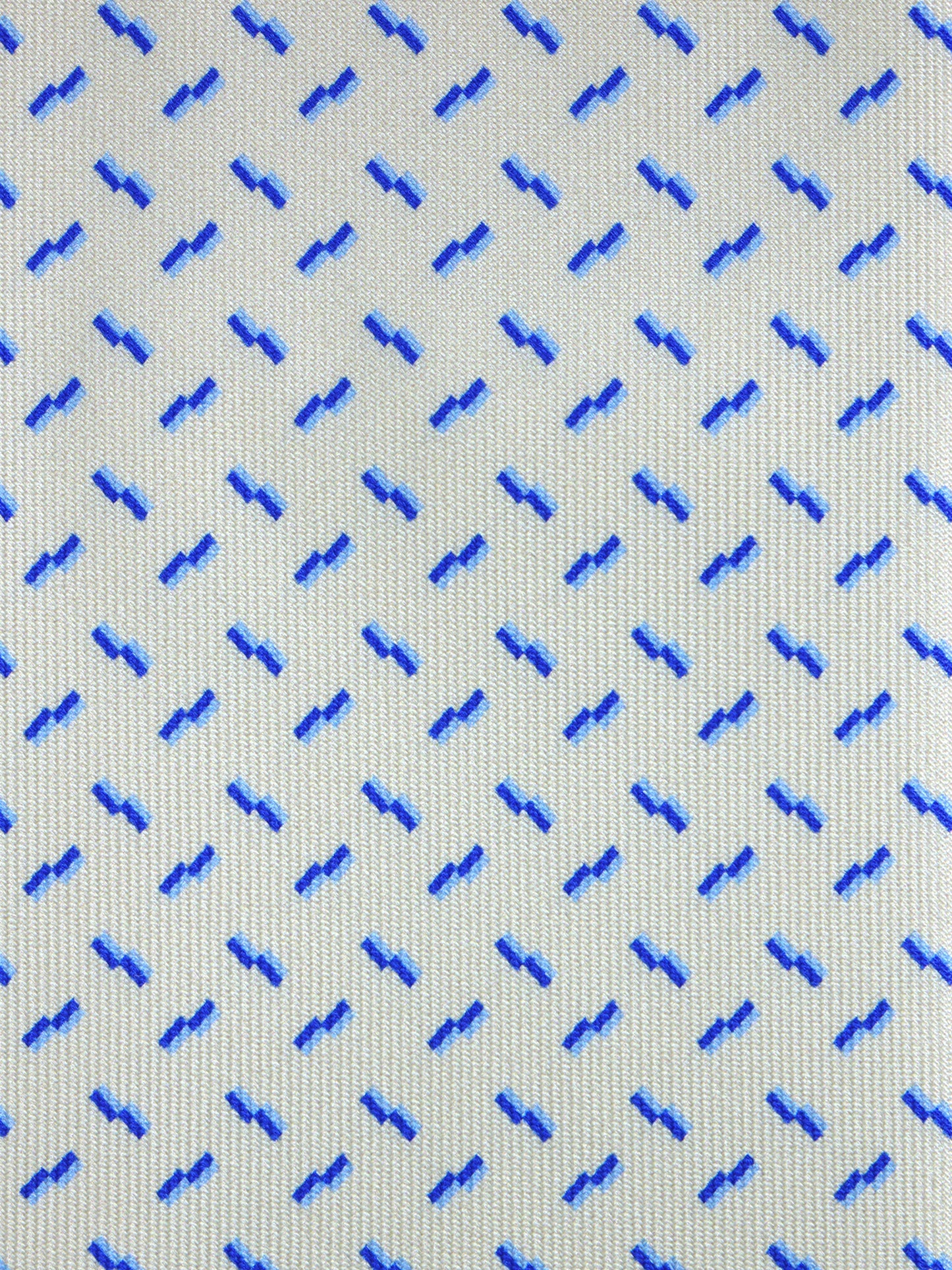 Ivory 3 Fold tie LUCILLA in Printed English Silk