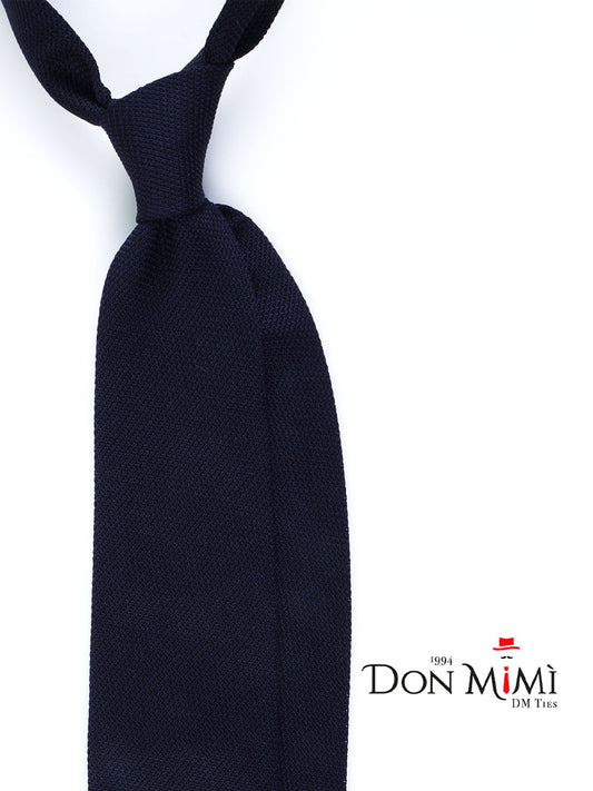 3 Fold Tie ONICE Dark Blue grenadine silk