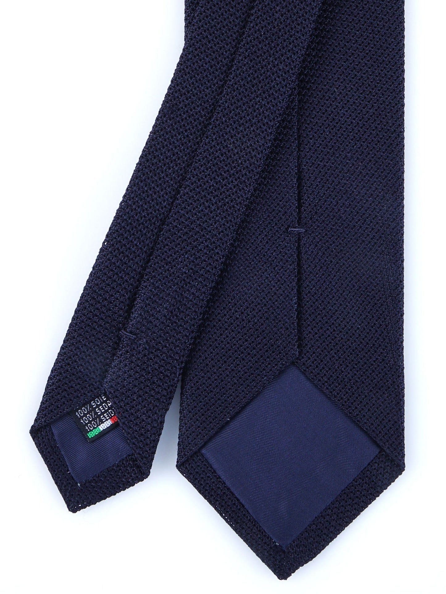 3 Fold Tie ONICE Dark Blue grenadine silk