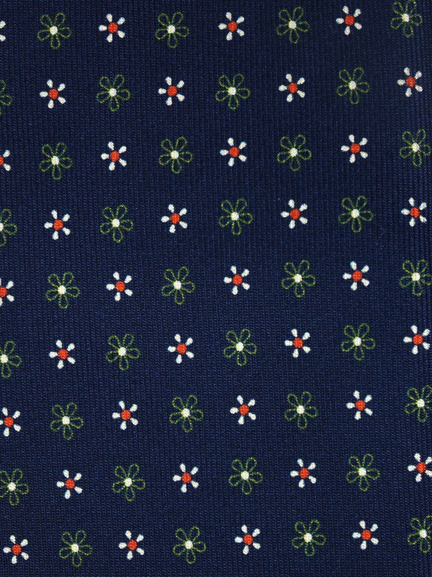 Blue/Green 3 Folds ALLEGRA Printed Silk Tie