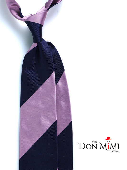 3 Fold Pink Woven Silk Tie PAOLA