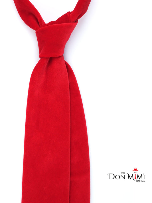 Red 3 Folds Velvet Tie SANSET