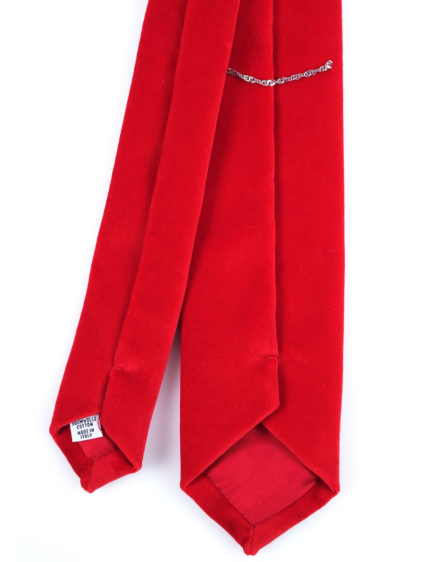 Red 3 Folds Velvet Tie SANSET