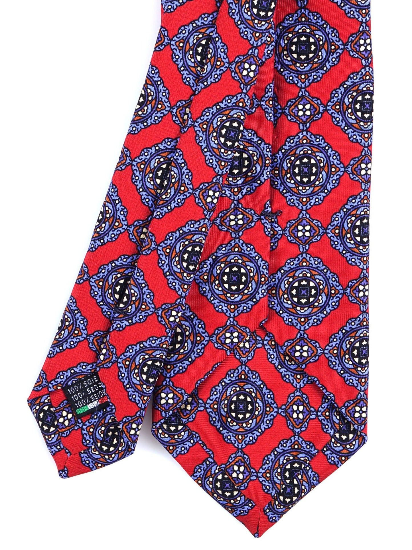 Red 3-Fold Madder Silk Tie GILIAN