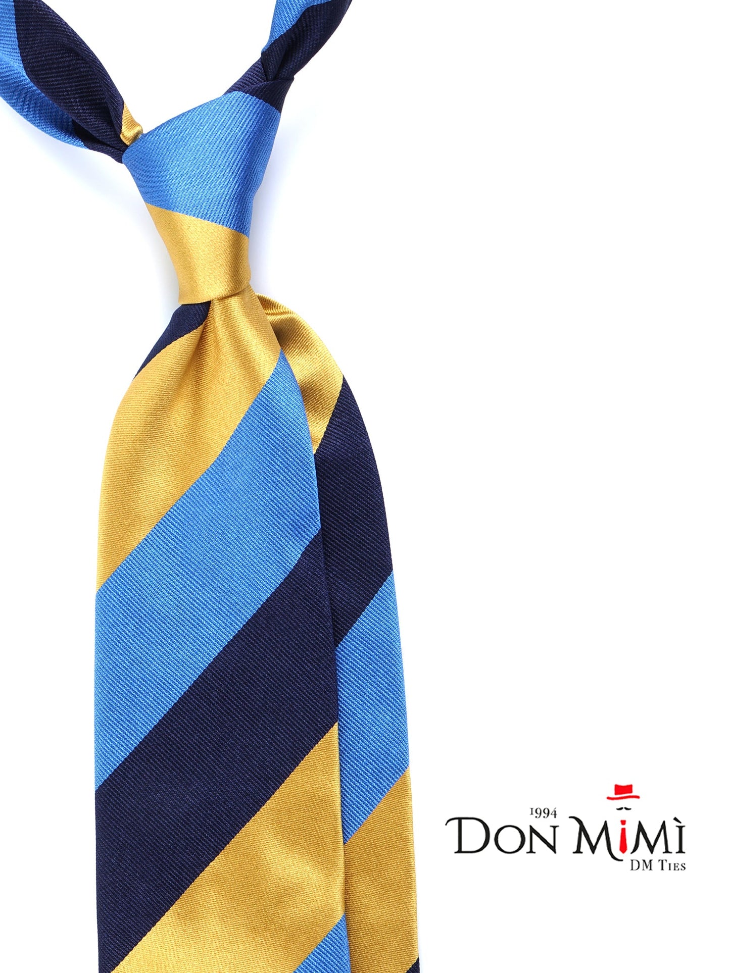 Sky Blue 3 Fold Silk Tie DINA