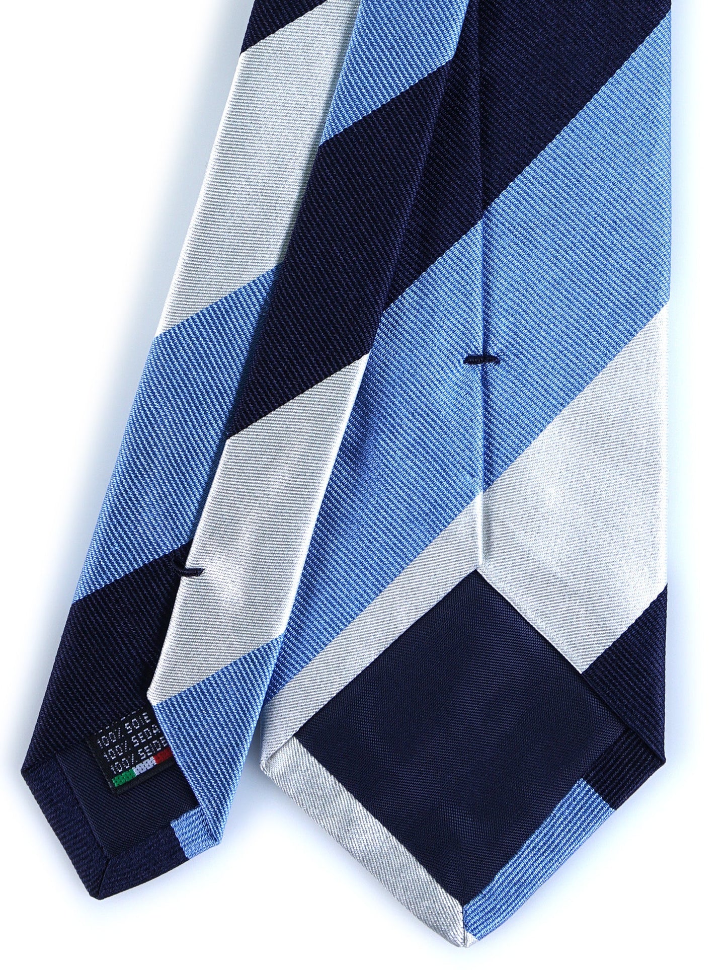 3 Fold Light Blue Silk Woven Tie DINA