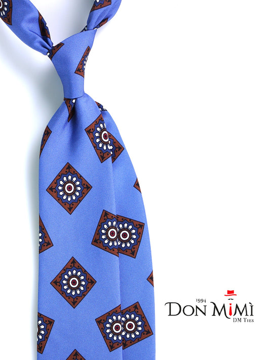 Light blue 3 Folds MATERA in English madder silk