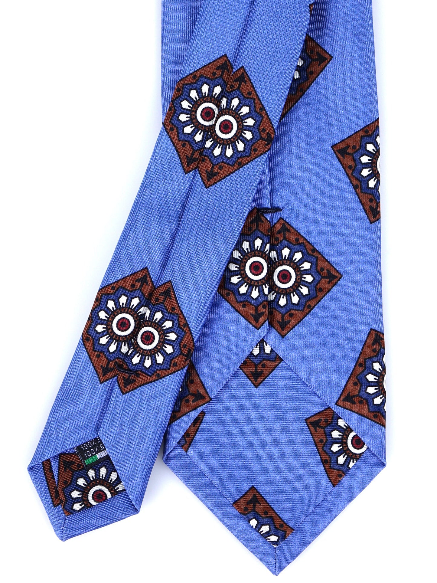 Light blue 3 Folds MATERA in English madder silk
