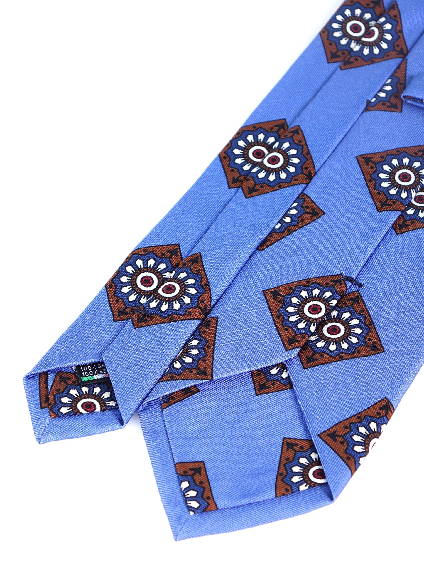 Light blue 3 Folds MATERA in English madder silk
