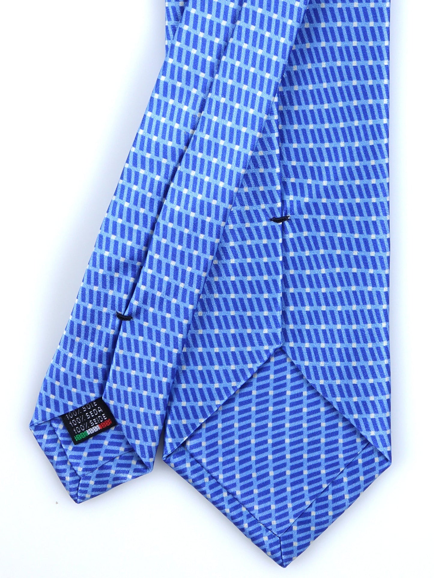 Light Blue 3 Folds FAKITA Silk Satin Tie