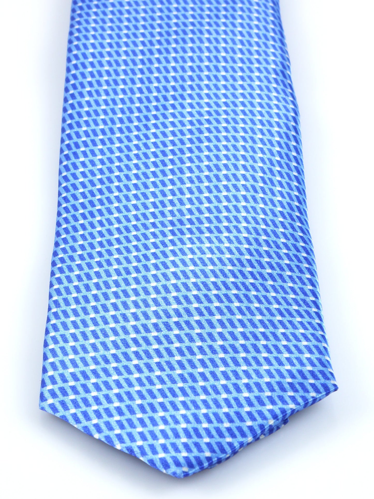 Light Blue 3 Folds FAKITA Silk Satin Tie